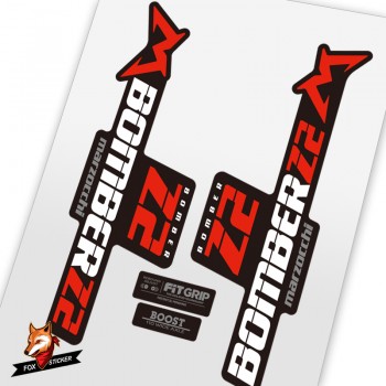 Mountain Bicycle Fork Decal Stickers for Marzocchi  bomber z2